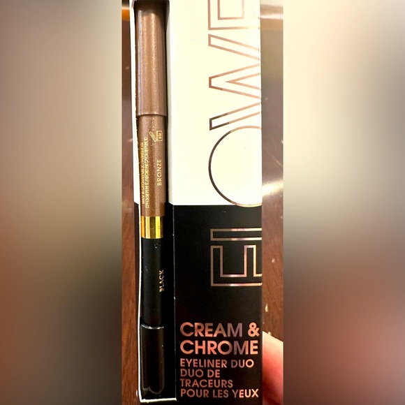 Flower Beauty Cream & Chrome Eyeliner Duo in Black & Bronze NIB - Picture 2 of 3